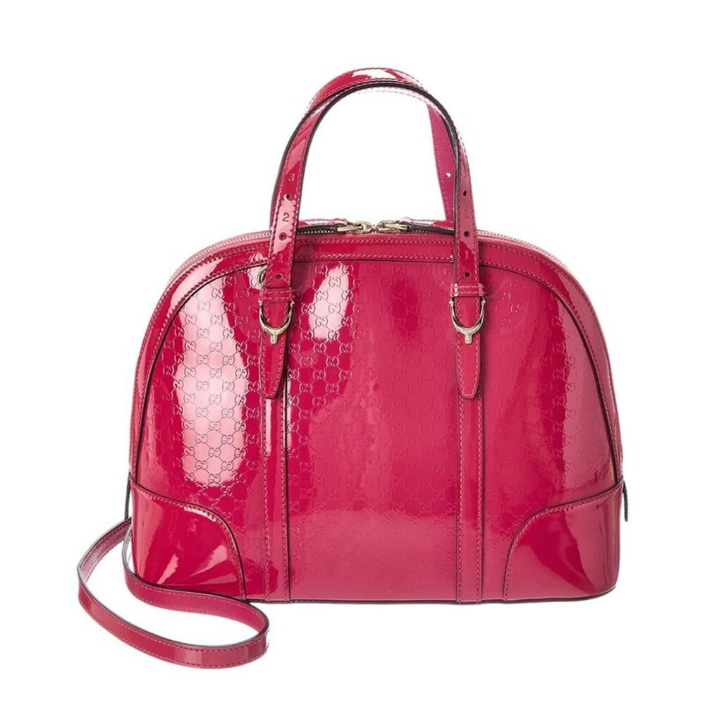 Gucci Red Microguccissima Leather Nice Top Handle Dome (Authentic Pre-Loved)